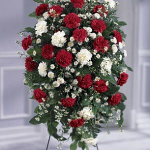 Red & White Standing Spray --- WAS $200