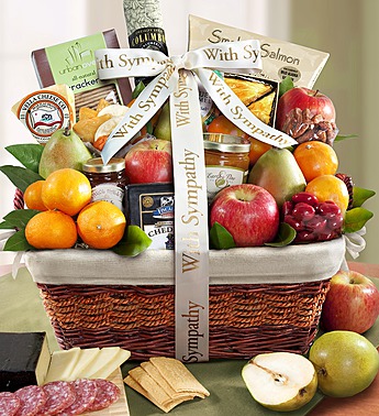 Sympathy Ribbon Gift Basket
