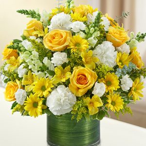 Cherished Memories Yellow and White