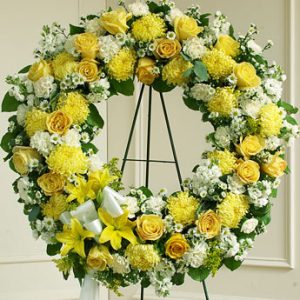 Serene Blessing Standing Wreath
