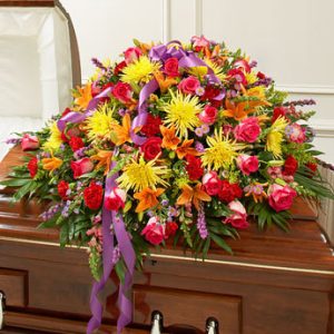 Cherished Memories Half Casket Cover Bright - Was $500