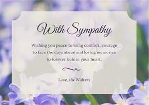 With Deepest Sympathy