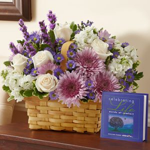 Celebrating Life Lavender and White