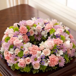 Cremation Wreath Multicolor Pastel