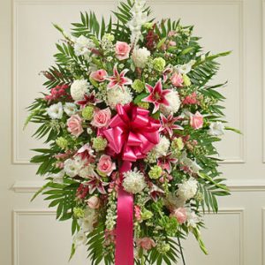 Deepest Sympathies Standing Spray Pastel