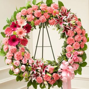 Serene Blessings Standing Wreath