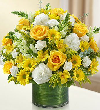 Cherished Memories Yellow and White